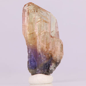 peachy pink tanzanite mineral specimen