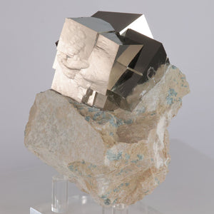 Complex cubic pyrite specimen
