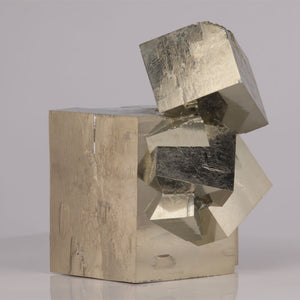 Pyrite blocks cube cluster navajun spain