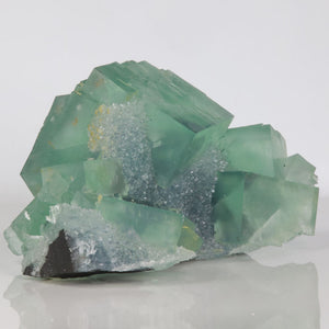 beautiful green fluorite crystal cluster