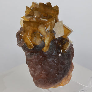 fluorite with barite cluster