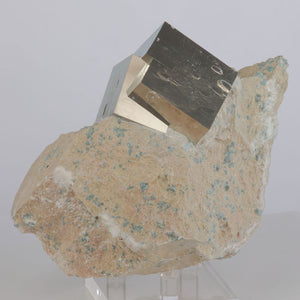 Double pyrite crystal cluster