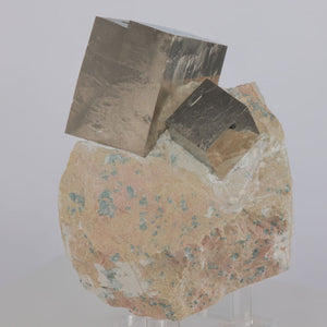 Rectangle pyrite crystal