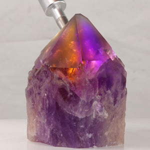 Ametrine Crystal Point Mineral Specimen Bolivia