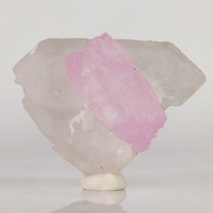 Soft Pink Kunzite Crystal Blades on Quartz - Mavi Pegmatite Afghanistan 20.11 Grams
