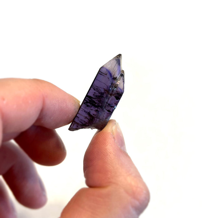 bi color natural tanzanite crystal mineral specimen