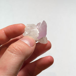 Soft Pink Kunzite Crystal Blades on Quartz - Mavi Pegmatite Afghanistan 20.11 Grams