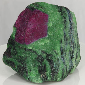 red ruby in green zoisite