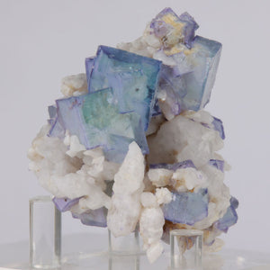 Chinese purple green fluorite specimen yaogangxian