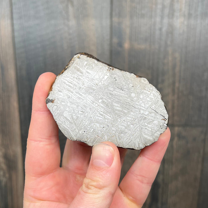Etched Meteorite Specimen from Sweden big natural surface