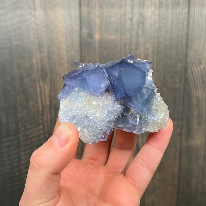 Blue Fluorite Crystal Specimen from China