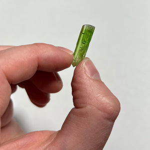 Green tremolite crystal from tanzania