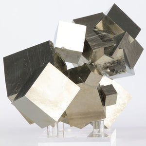 874g Big Intricate Pyrite Cube Crystal Cluster from Spain