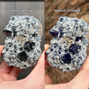 Color Changing Fluorite Crystal Specimen From England