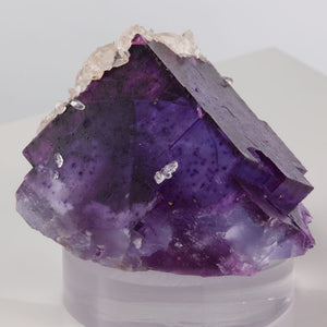 beautiful fluorite crystal purple color