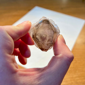 Smoky quartz crystal specimen from tanzania