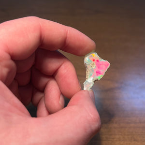 Welo Ethiopian opal rough in hand