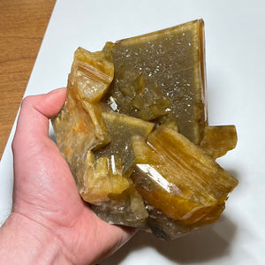 Raw Brown Barite Crystal cluster china