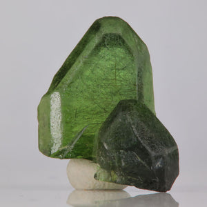 35.32ct Peridot Crystal with Fine Ludwigite Needles