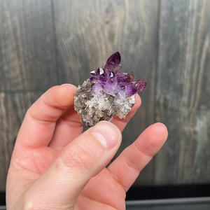 amethyst crystal specimen from zimbabwe