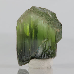 Gemmy tremolite crystal with striations