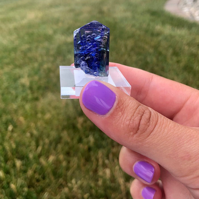 Fine Blue Green Tanzanite Crystal Mineral Specimen