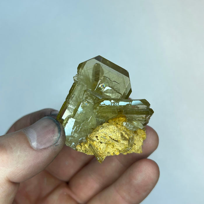 Peru Green Barite Crystal Cluster