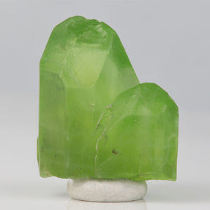Double Crystals peridot green