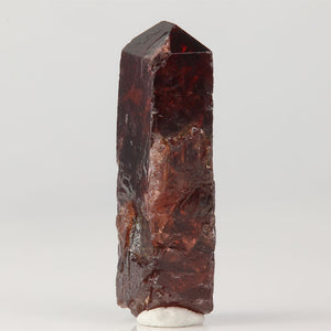 Red brown zircon crystal prism formation