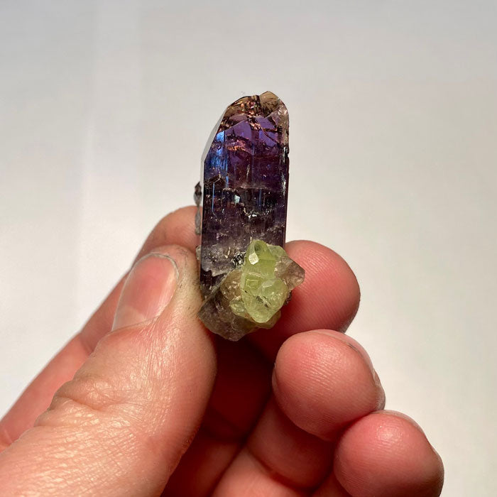 Unheated Tanzanite with Diopside cluster on matrix