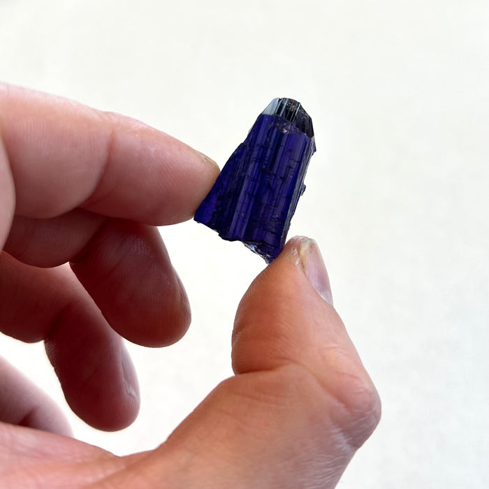 Dark Purple Blue Tanzanite Crystal Raw Mineral Specimen