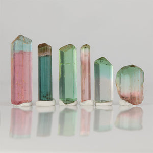 Tourmaline crystal group Congo six pieces