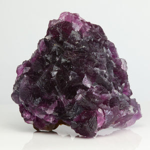 Purple fluorite crystal cluster specimen from Anhui China