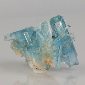 blue beryl crystal cluster on matrix Namibia