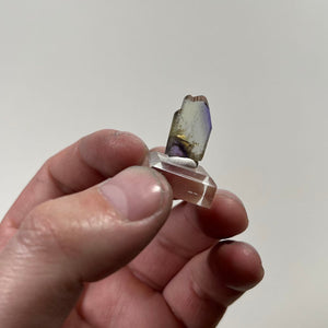 bi color tanzanite crystal specimen from tanzania