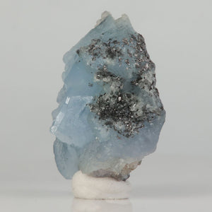 Tanzanian blue prehnite crystal cluster on matrix