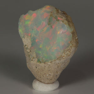 Natural opal rough from Ethiopia with strong play-of-color