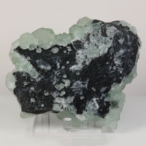 Collector fluorite and quartz mineral specimen