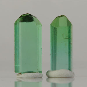 collector tourmaline pair deep green crystals with clean terminations