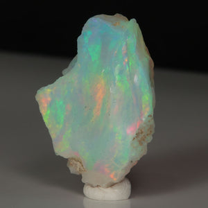 Ethiopian hydrophane opal rough with vibrant play-of-color