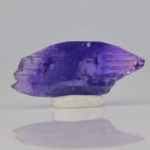 mostly violet tanzanite crystal