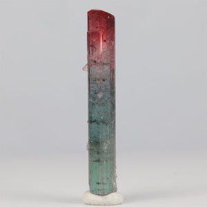 red and green raw tourmaline crystal