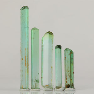 congo green tourmaline crystals collector set multiple sizes display