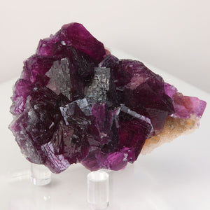 purple fluorite crystal cluster Anhui China specimen