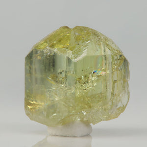 natural golden tanzanite crystal with sharp faces
