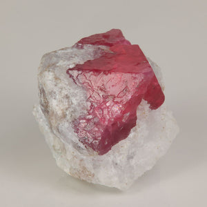 gemmy red Mahenge spinel crystal in matrix Tanzania