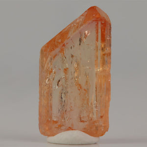Orthorhombic topaz crystal with rich color and elongated structure