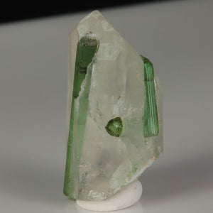 Transparent Quartz containing green Tourmaline crystals