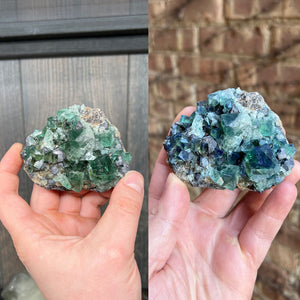 England daylight fluorescent fluorite mineral specimen