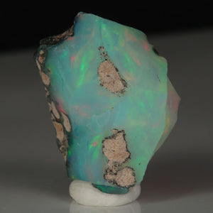Ethiopian opal with green, pink, and orange flashes
